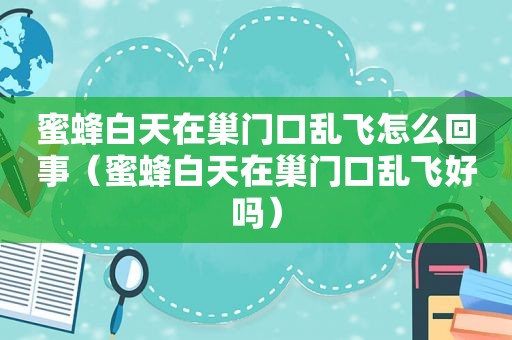 蜜蜂白天在巢门口乱飞怎么回事（蜜蜂白天在巢门口乱飞好吗）