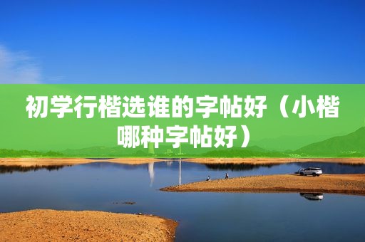 初学行楷选谁的字帖好（小楷哪种字帖好）