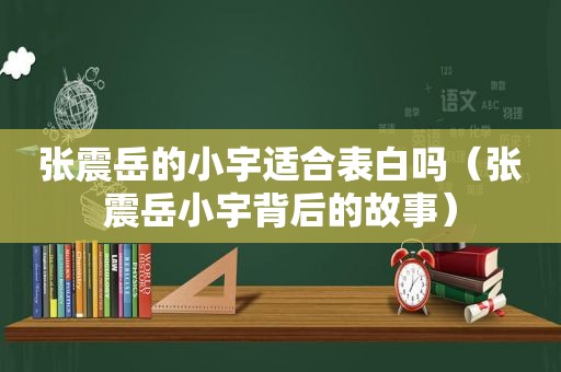 张震岳的小宇适合表白吗（张震岳小宇背后的故事）