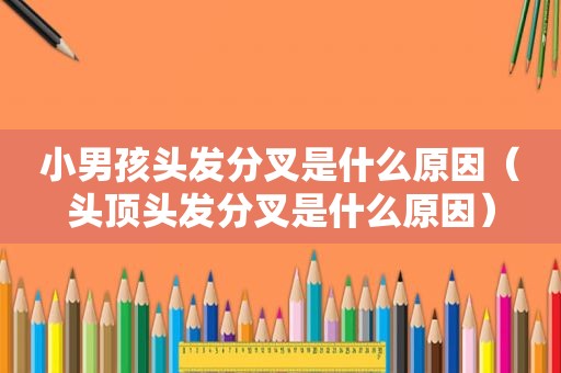 小男孩头发分叉是什么原因（头顶头发分叉是什么原因）
