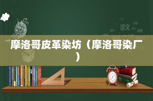摩洛哥皮革染坊（摩洛哥染厂）