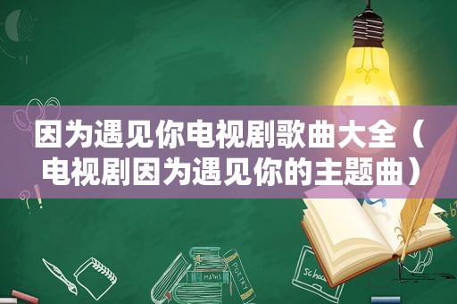 因为遇见你电视剧歌曲大全（电视剧因为遇见你的主题曲）