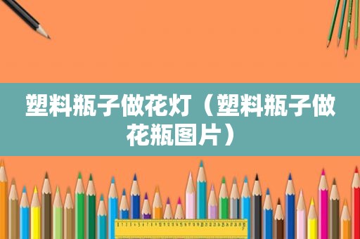 塑料瓶子做花灯（塑料瓶子做花瓶图片）
