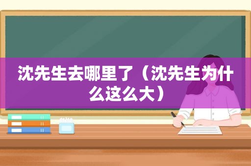 沈先生去哪里了（沈先生为什么这么大）