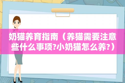 奶猫养育指南（养猫需要注意些什么事项?小奶猫怎么养?）