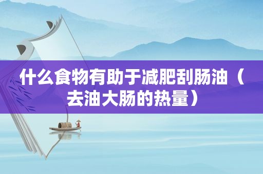 什么食物有助于减肥刮肠油（去油大肠的热量）