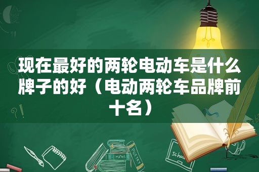 现在最好的两轮电动车是什么牌子的好（电动两轮车品牌前十名）