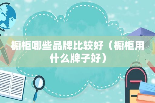 橱柜哪些品牌比较好（橱柜用什么牌子好）