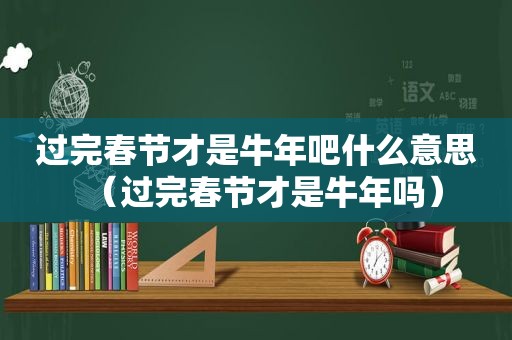 过完春节才是牛年吧什么意思（过完春节才是牛年吗）