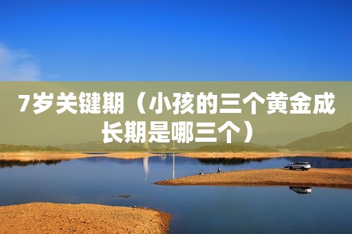 7岁关键期（小孩的三个黄金成长期是哪三个）