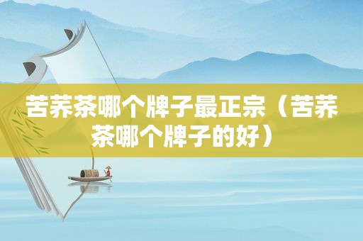苦荞茶哪个牌子最正宗（苦荞茶哪个牌子的好）