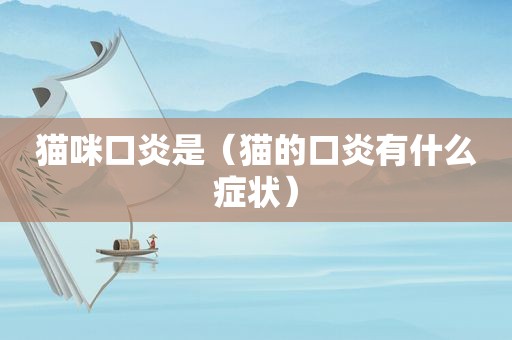 猫咪口炎是（猫的口炎有什么症状）