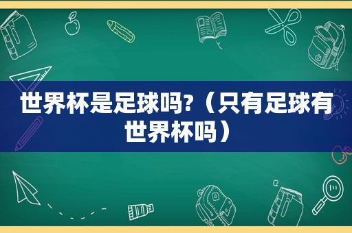 世界杯是足球吗?（只有足球有世界杯吗）