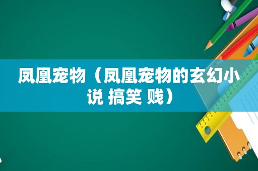 凤凰宠物（凤凰宠物的玄幻小说 搞笑 贱）