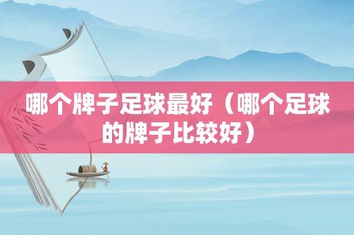 哪个牌子足球最好（哪个足球的牌子比较好）