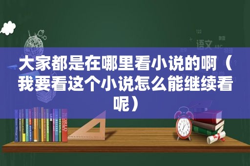 大家都是在哪里看小说的啊（我要看这个小说怎么能继续看呢）