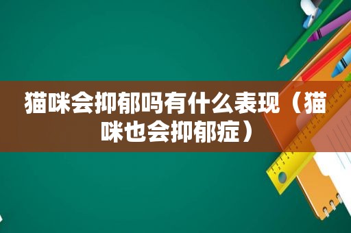 猫咪会抑郁吗有什么表现（猫咪也会抑郁症）