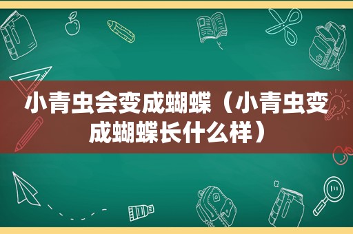 小青虫会变成蝴蝶（小青虫变成蝴蝶长什么样）