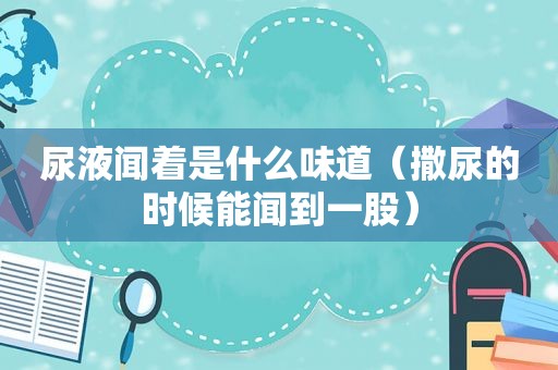 尿液闻着是什么味道（撒尿的时候能闻到一股）