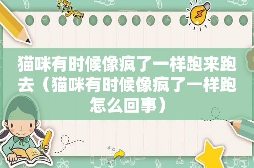 猫咪有时候像疯了一样跑来跑去（猫咪有时候像疯了一样跑怎么回事）