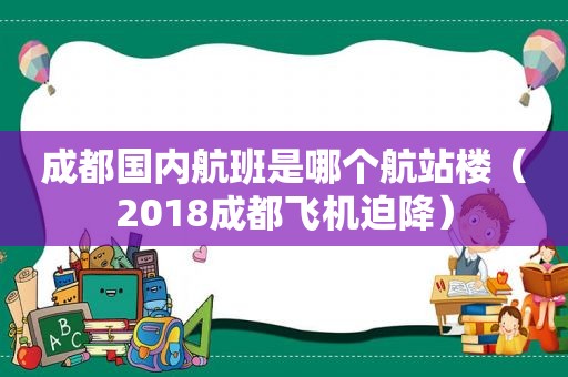 成都国内航班是哪个航站楼（2018成都飞机迫降）