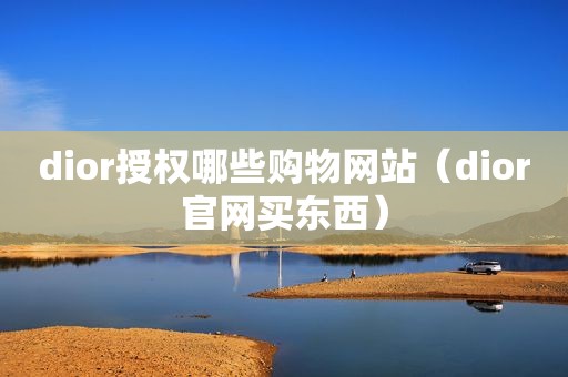dior授权哪些购物网站（dior官网买东西）