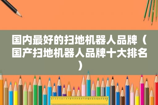 国内最好的扫地机器人品牌（国产扫地机器人品牌十大排名）