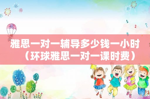 雅思一对一辅导多少钱一小时（环球雅思一对一课时费）