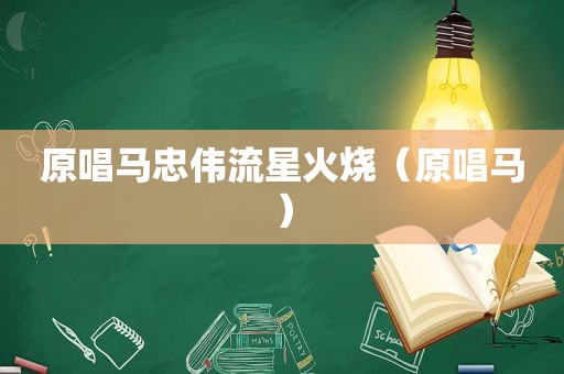 原唱马忠伟流星火烧（原唱马）
