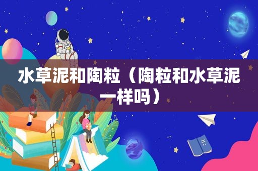 水草泥和陶粒（陶粒和水草泥一样吗）