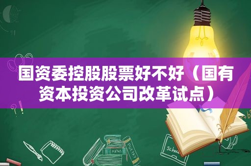 国资委控股股票好不好（国有资本投资公司改革试点）