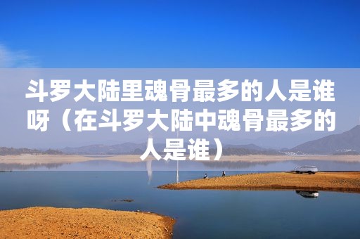 斗罗大陆里魂骨最多的人是谁呀（在斗罗大陆中魂骨最多的人是谁）
