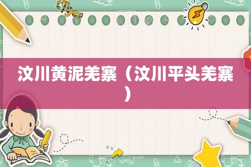 汶川黄泥羌寨（汶川平头羌寨）
