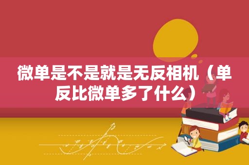 微单是不是就是无反相机（单反比微单多了什么）