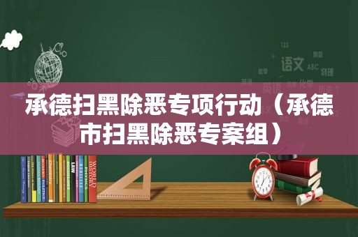 承德扫黑除恶专项行动（承德市扫黑除恶专案组）