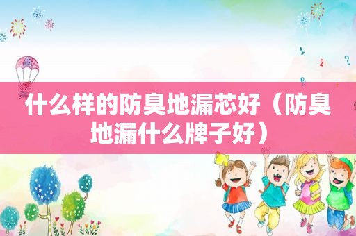 什么样的防臭地漏芯好（防臭地漏什么牌子好）