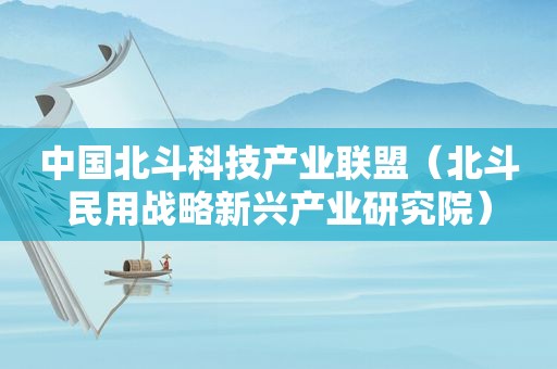 中国北斗科技产业联盟（北斗民用战略新兴产业研究院）