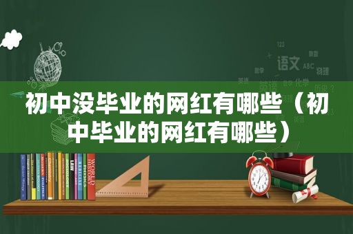 初中没毕业的网红有哪些（初中毕业的网红有哪些）