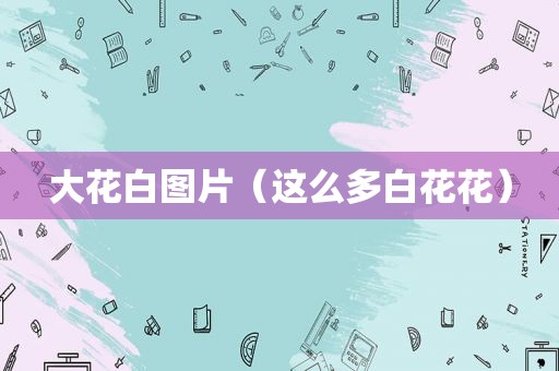 大花白图片（这么多白花花）