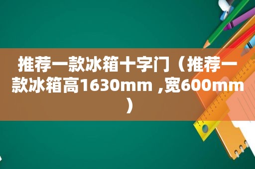 推荐一款冰箱十字门（推荐一款冰箱高1630mm ,宽600mm）