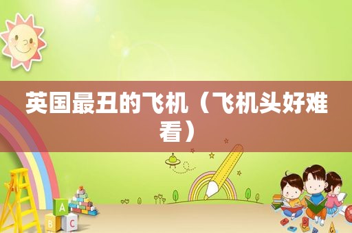 英国最丑的飞机（飞机头好难看）