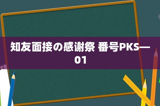 知友面接の感谢祭  *** PKS—01