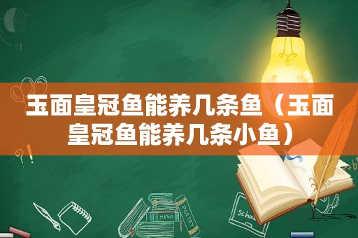 玉面皇冠鱼能养几条鱼（玉面皇冠鱼能养几条小鱼）