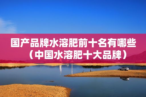 国产品牌水溶肥前十名有哪些（中国水溶肥十大品牌）