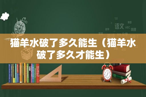 猫羊水破了多久能生（猫羊水破了多久才能生）
