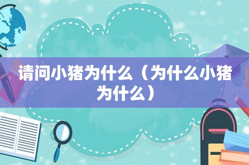 请问小猪为什么（为什么小猪为什么）