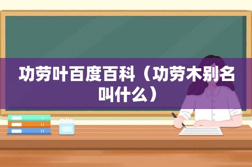 功劳叶百度百科（功劳木别名叫什么）