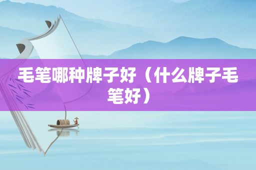 毛笔哪种牌子好（什么牌子毛笔好）