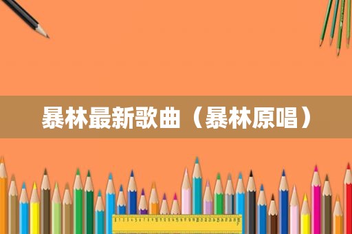 暴林最新歌曲（暴林原唱）