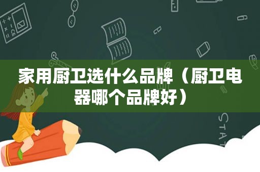 家用厨卫选什么品牌（厨卫电器哪个品牌好）